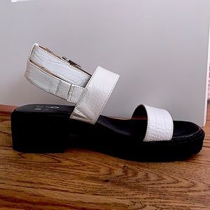 Mix No. 6 Women’s White Petrova Croc Sandals